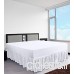 Utopia Bedding Jupe de lit à Volants - Très Profond Ajustement du Matelas: 25cm + Goutte à Volants: 40cm - Blanc  150 x 200 cm - Pas pour FR - B07JJJYXBF